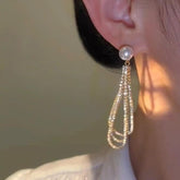 unique sparkling pearls earnings